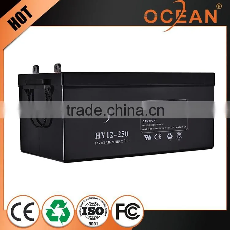 250ah wholesale 12V imported good deep cycle battery 12v