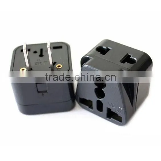 New products 2016 Twin socket, Japan, Thailand, Canada, USA plug to Universal Travel Adapter double adapter plug