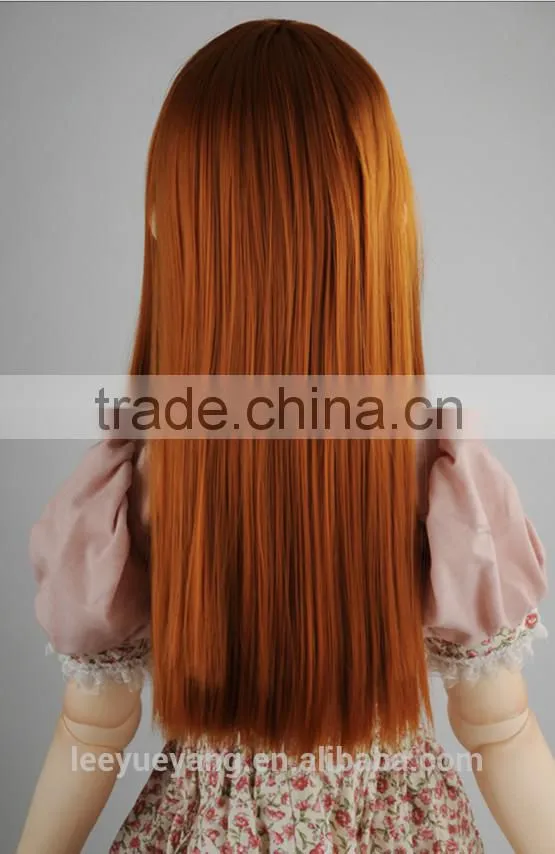 New arrival synthetic orange straight 1/3 BJD doll wig