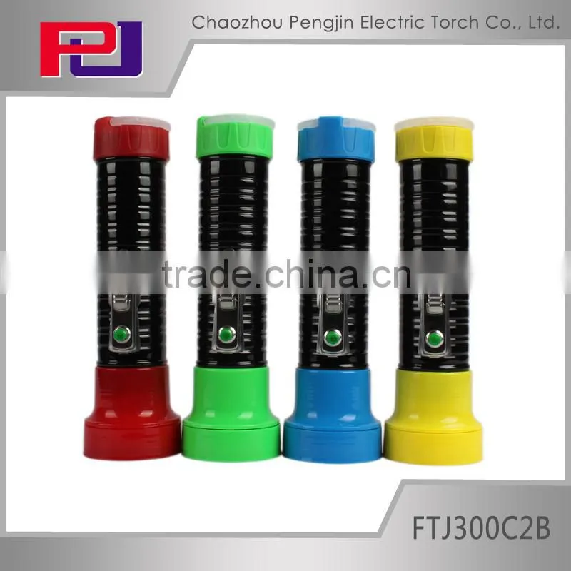 FTJ300C2B Most powerful plastic led flashlight torch