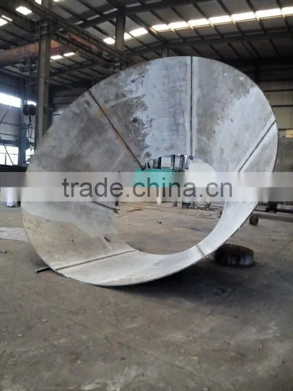 Cone dish end for mixing bowls/flanged conical steel mixing bowls