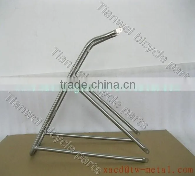 Factory Producing Titanium bicycle rear rack with sand blast bike parts capacity 25kg bike rear rack