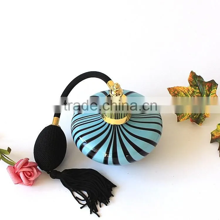 100ml Black Stripes Air Bag Perfume Bottle, Perfume Spray Packaging Gasbag Spray Pump