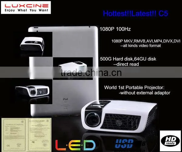 Newest! Hot seller! C5 mini projector 1080p