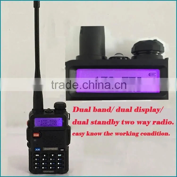 1.5" LCD 5W Dual Band Walkie Talkie With 1 LED Flashlight