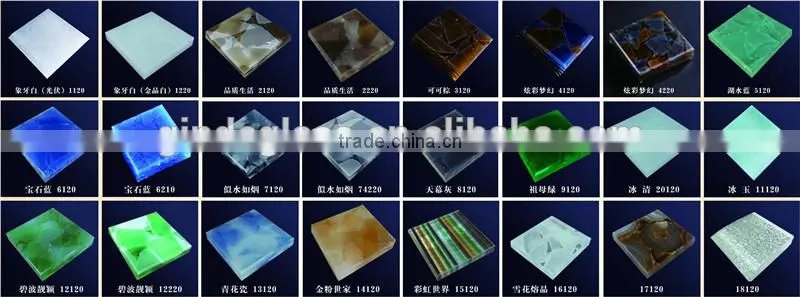 Spectrum 100 SFS with irisation new building material jade glass