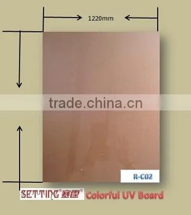 First -class grade and fibreboard plain color uv mdf board /mdf uv plywood