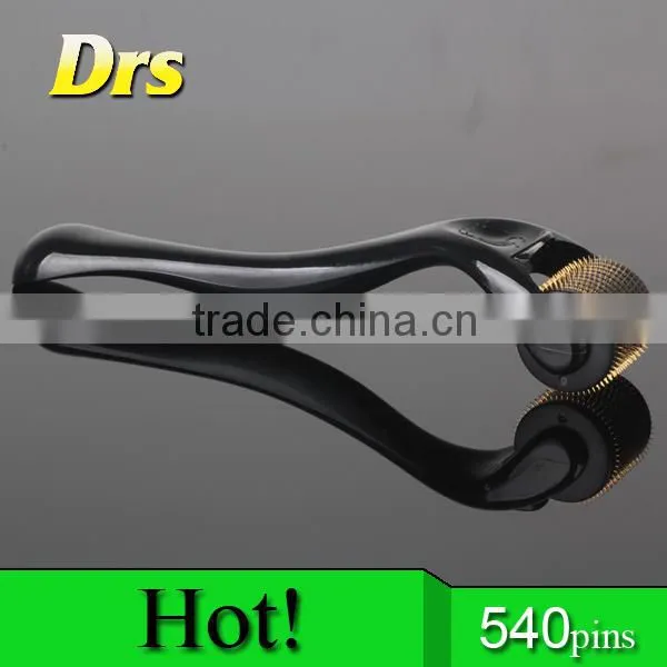 Warm welcomed 1.0mm 540 titanium needles skin dermaroller for beauty