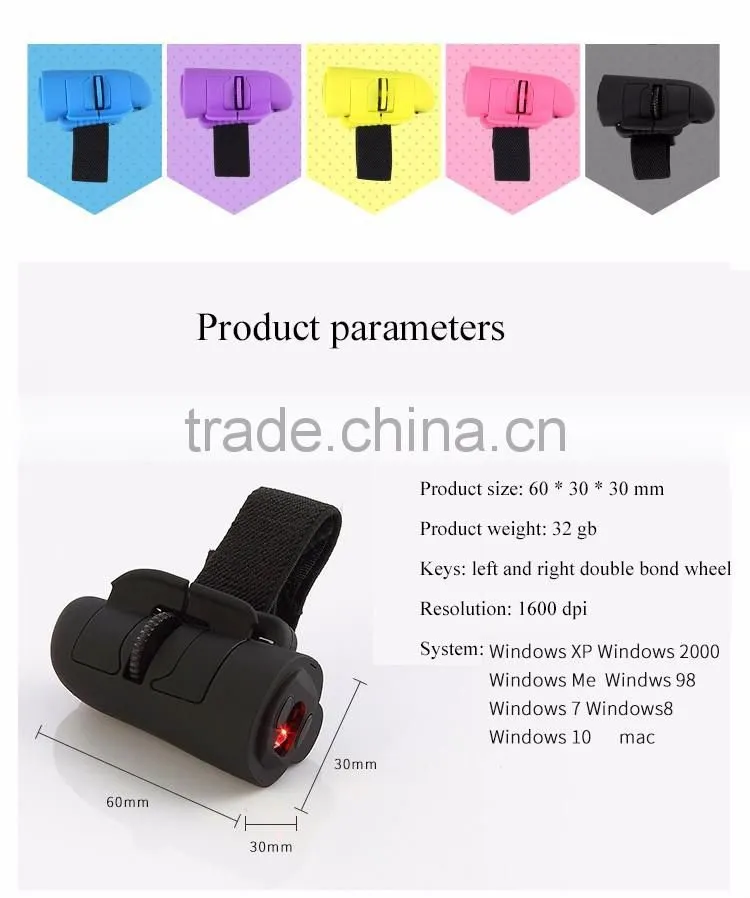 2.4G Wireless Mouse Thumb Mouse for Mobile Phone Tablet Ring New Design Bluetooth Mouse