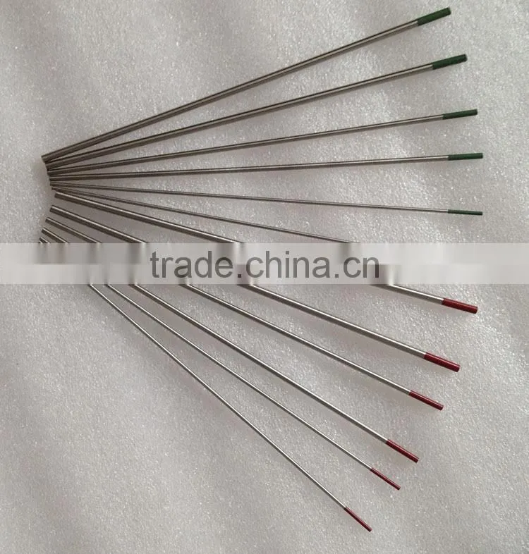 tungsten cerium and tungsten lanthanium electrodes