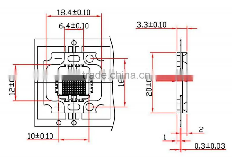 Factory Price Best Selling Products 100w High Power COB LED 380nm - 850nm Full Spectrum Grow Light Chips