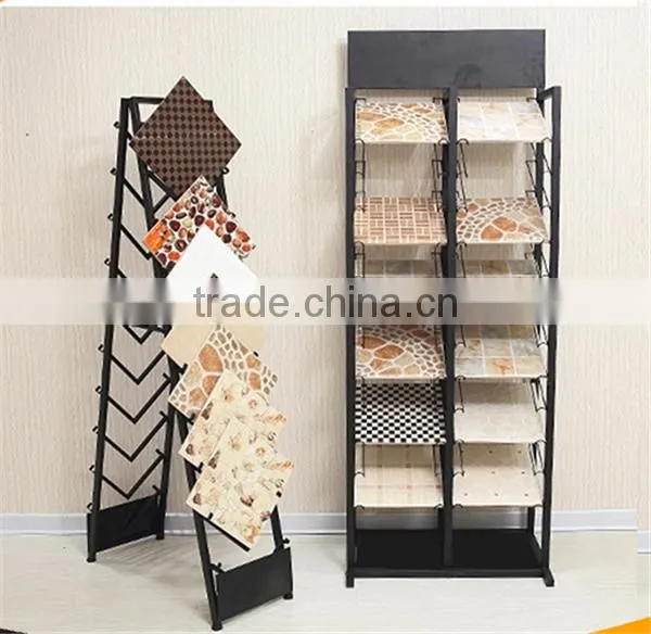 Multi-Tier Flooring Metal Tile Display Rack