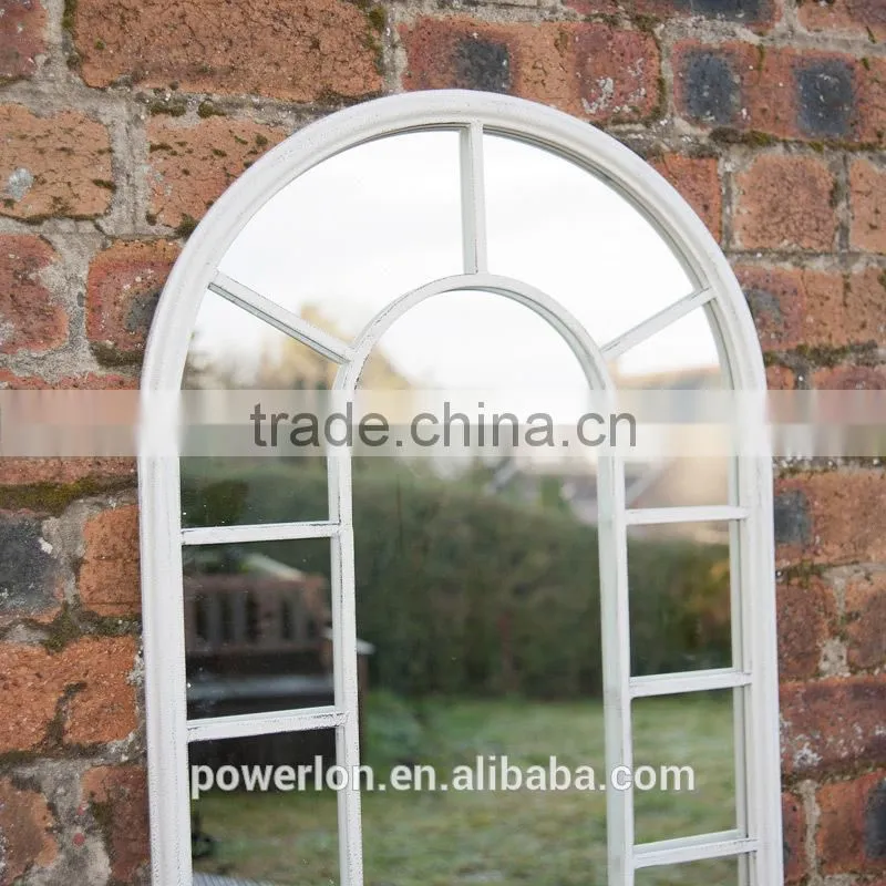 Wrought Iron Frame Antique Decorative Garden Mirror
