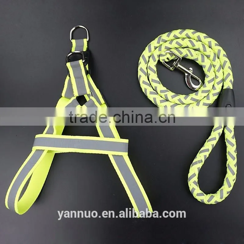 Sport Dog Harness Set Toy Braided Rope Hunting Dog Collar Wholesale