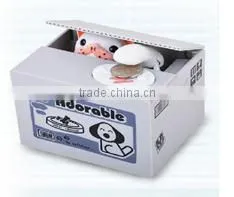 coin bank money box plastic electronic cute coin saving stealing dog