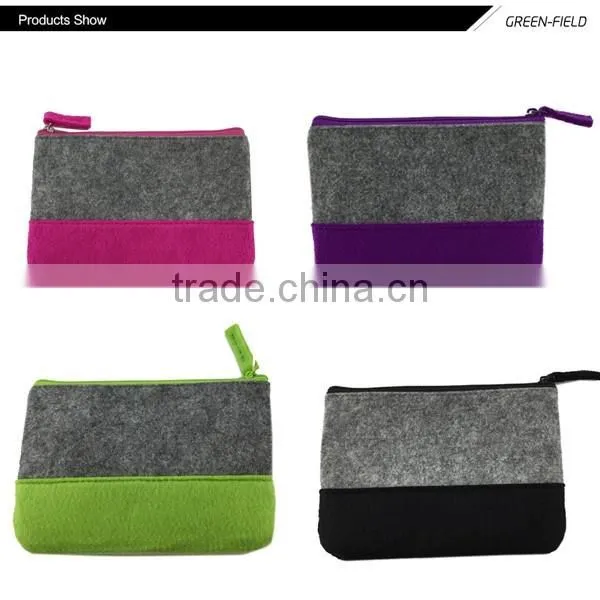 wholesale felt coin purse felt fabric change coin pouch