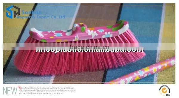 Household plastic indoor floor sweeping brush with watermark