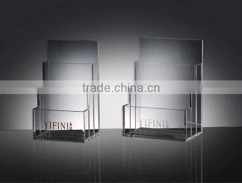 2015 simple design acrylic donation box acrylic custom design donation box PMMA material donation box
