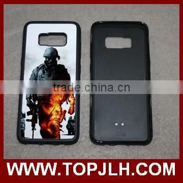 Soft silicone cover sublimation 2D cases for Samsung S8