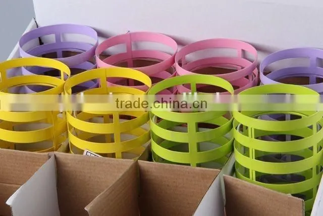 Home Decoration Candlestick/hollow out Design Iron+Glass Candle Holder