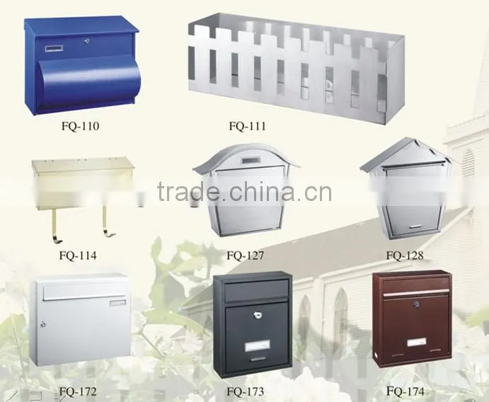 FQ-104 Metal Wall Mounted Postboxes,Newspaper Holders Mailbox