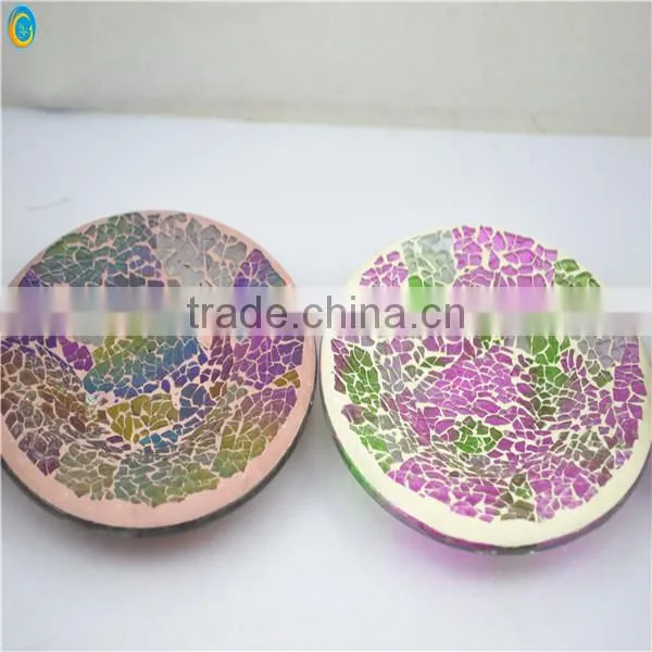 2014 Glass Mosaic Candle Holders