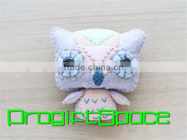 2017 Hand-Stitched Felt Easter Decoration Felt Ornaments Bunny Keychain made in China