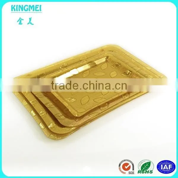 luxury Design Promotional High Foot style Acrylic Fruit Tray,Plastic Container and dishes