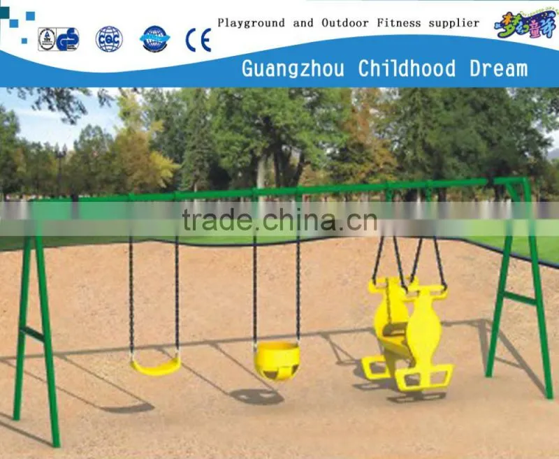 (CHD-907) Outdoor three seat old school baby swing