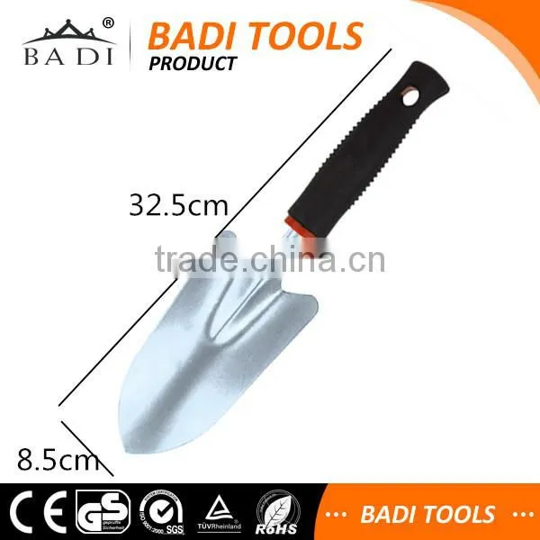 carbon steel protable folding garden shovel with soft TPR handle