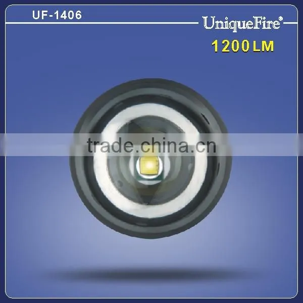 UniqueFire UF-1406 waterproof rechargeable power style cree led torch