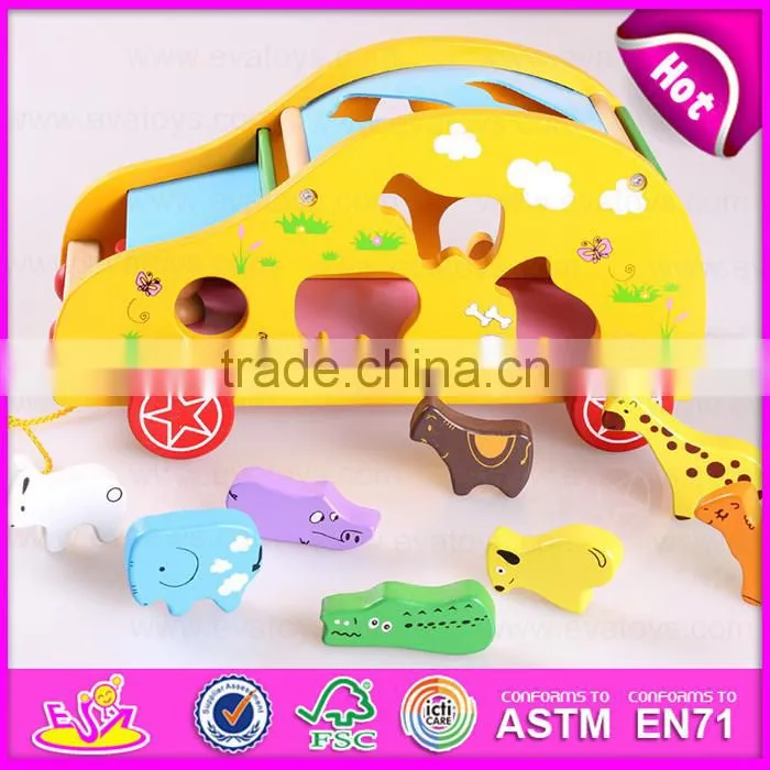Intelligence Pull Line Block Toy for kids,Pull line block car Children's toy wholesale W05B118