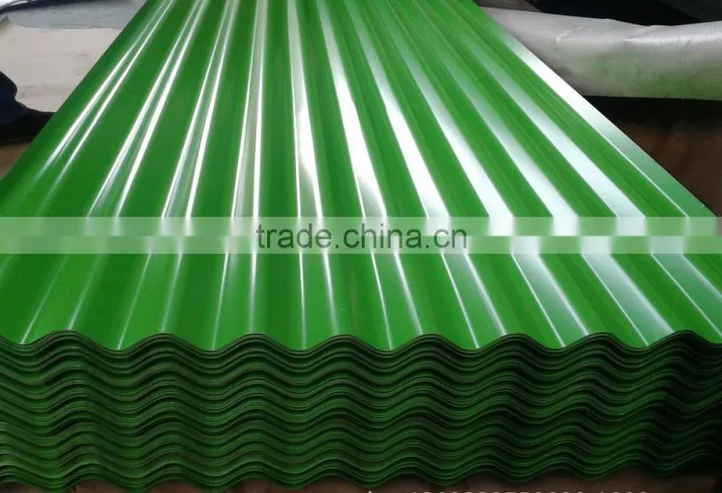 Building material prepainted galvanized aluzinc metal corrugated steel roofing sheet
