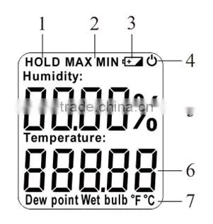 Digital Temperature Humidity Data Logger Meter Thermometer Hygrometer