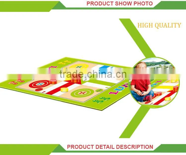 Intelligence toys big size ludo game mat for kids