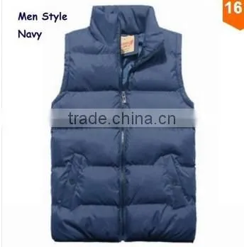 Warm Man's Fashion Waistcoat WINTER JACKET OUTDOOR DOWN JACKET New 2014 winter vest men SOFTSHEEL JACKET