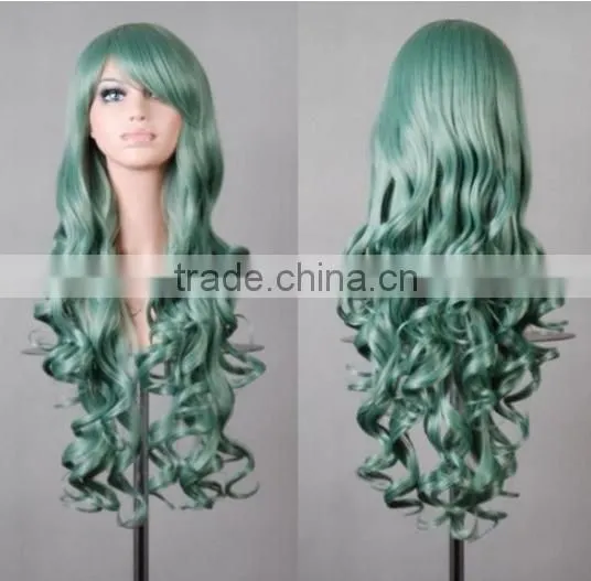 Colorful fashion Cosplay Wig Bob Style human Hair Wigs cheap party wigs