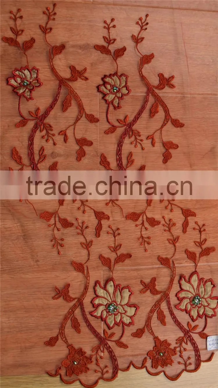 wholesale guangzhou african beaded embroidery dry lace fabric