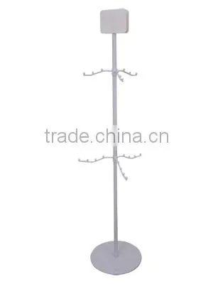 For Plastic shopping bag free standing bag display rack spinning