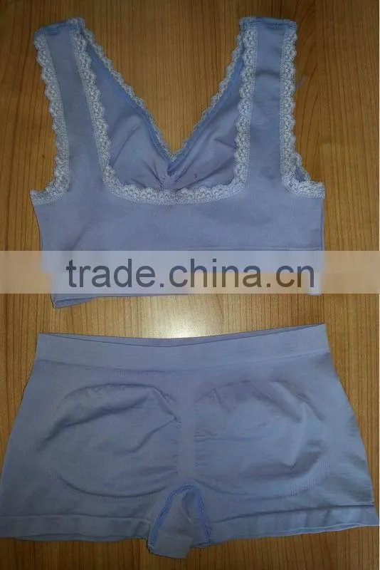 seamless bra set
