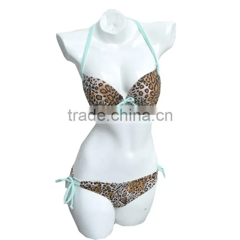 High quality brand triangle bikini swimwear halter straps on both sides swimsuit american flag swimsuit(L1305)