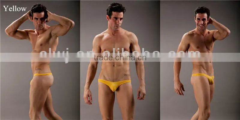 90 polyamide + 10% spandex thong hot selling sexy men thong 1001-DK WJ seamless thong