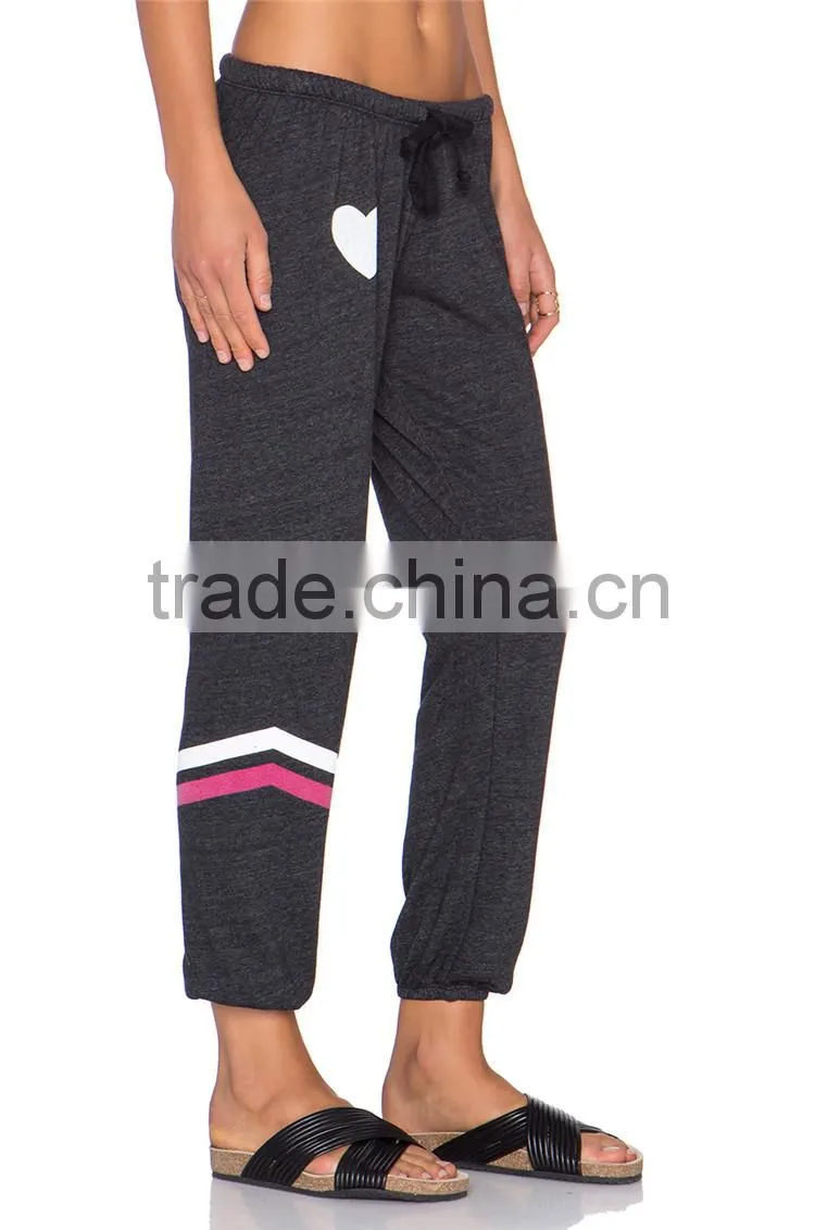 Cheap wholesale sweatpants cotton print joggers xl women trousers