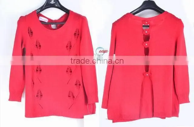 2015 lady cashmere pink colour sweater