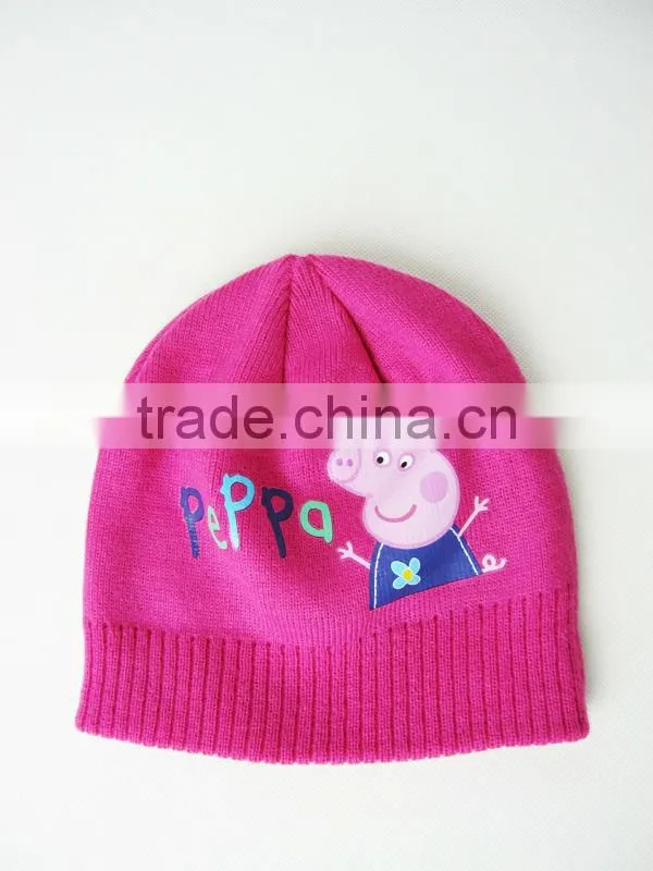 100% acrylic winter knitted hat