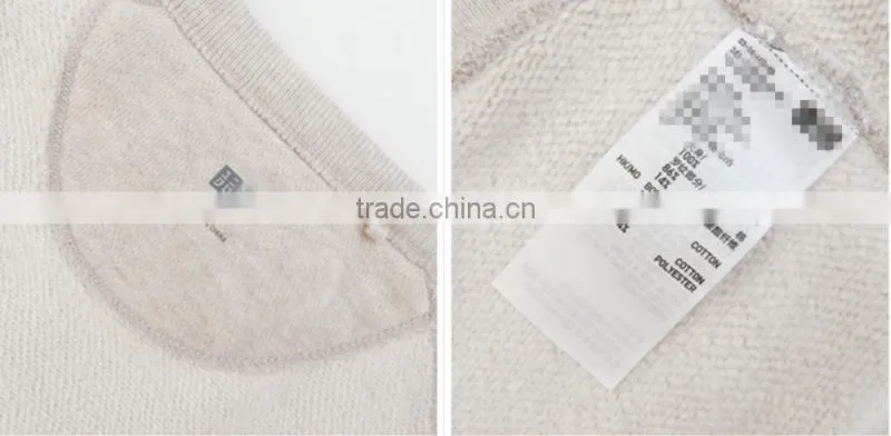 Plain Heather Color Crew Neck Pullover Sweatshirt