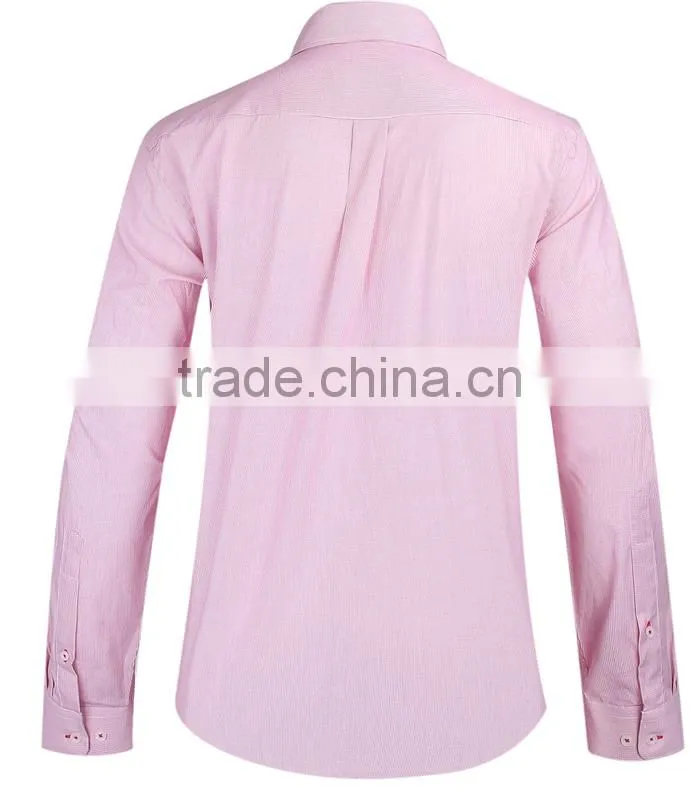 2017 small checks men's long sleeve button-down collar casual shirt