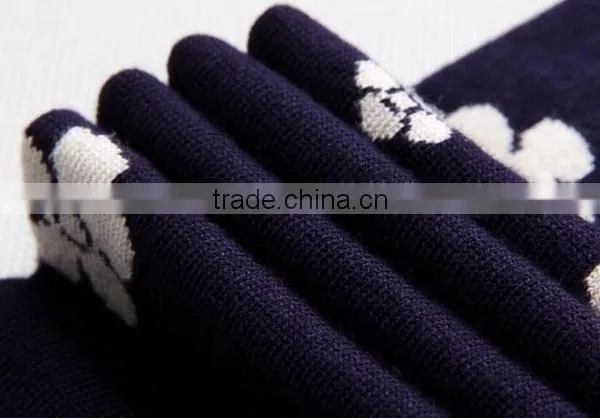 Jacquard Knitted Allover Flower Pcrew Neck Men Cardigan Sweater