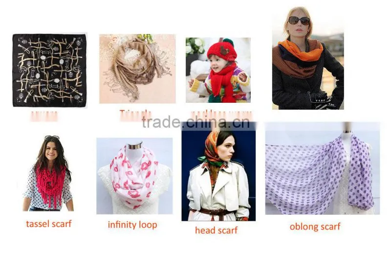 Manufacture Wholesale Fashion Cheap Circle Thick polyester tiger stripe scarf