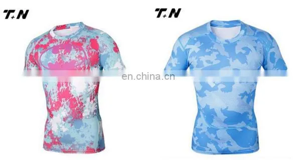 Custom printed rash guard,mens rash guard sublimated